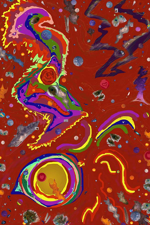 Planet Digital Art - Xtines Nebula 1 by Julia Woodman