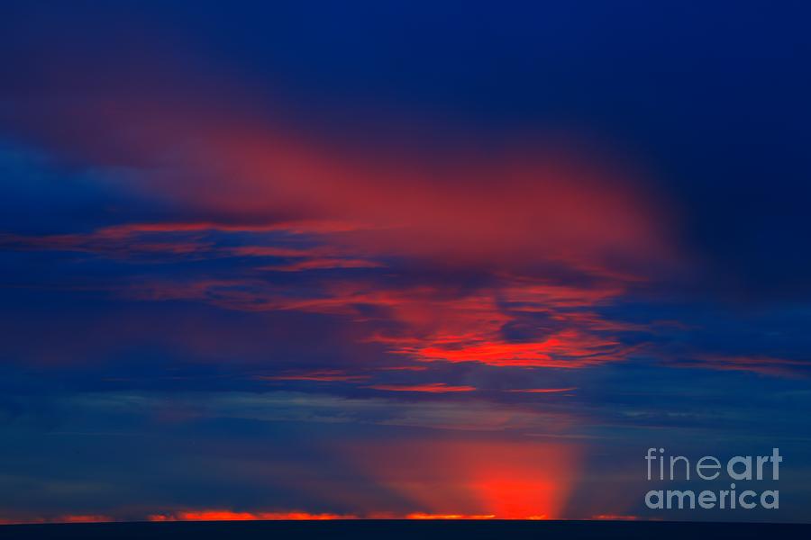 Rialto Beach Red Sunset Photograph by Adam Jewell