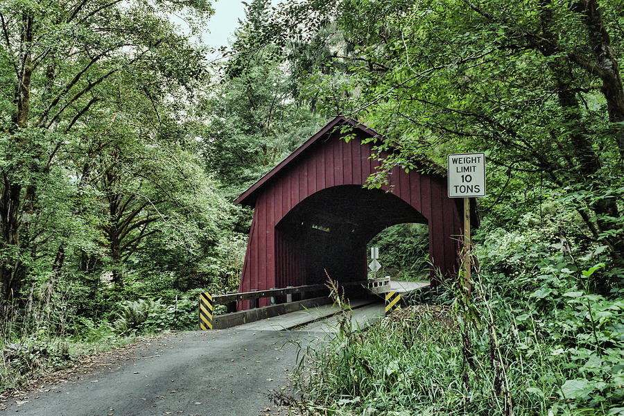 Yachats Covered Bridge  Photograph by HW Kateley