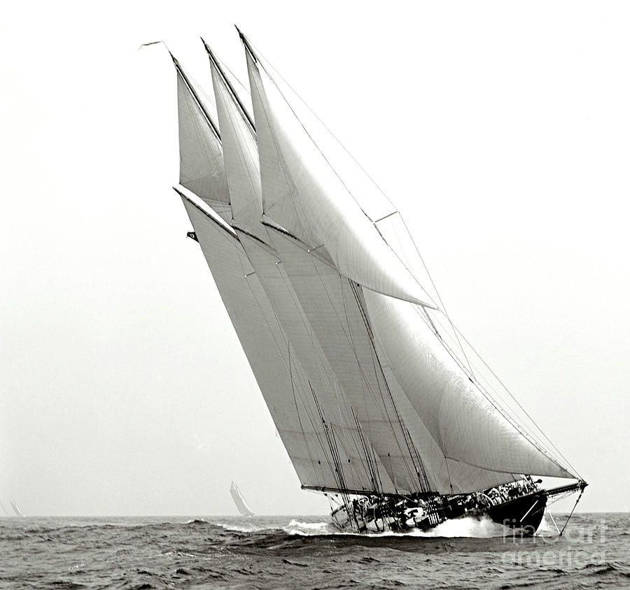 Yacht Atlantic, set record for fastest transatlantic passage Photograph by Thomas Pollart