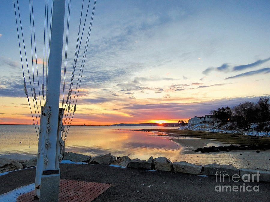 Yacht Club Sunrise Photograph by Janice Drew
