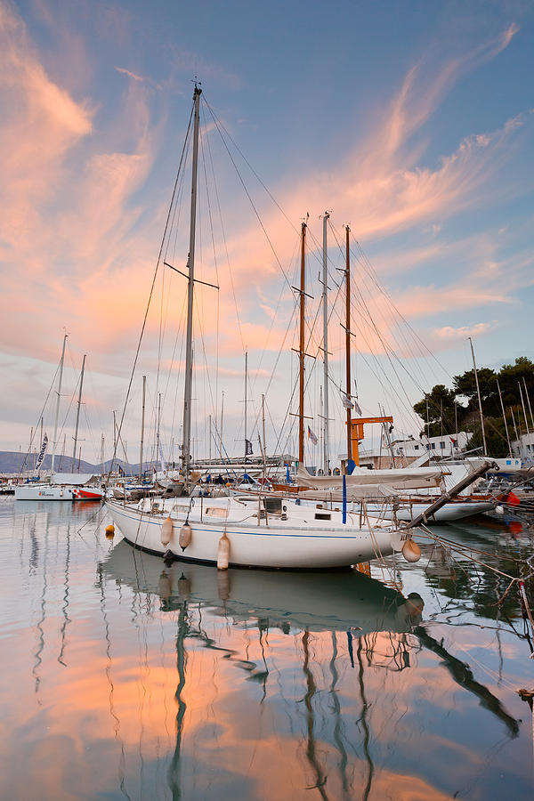 Greek Photograph - yacht club II by Milan Gonda