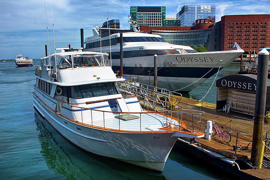 Luxury Yacht in Boston Harbor 18 Photograph by Carlos Diaz