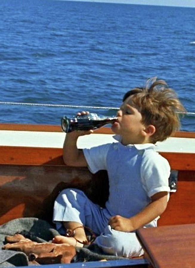 Yachting With John F. Kennedy Jr., Coca Cola, Cape Cod, Ma Mixed Media ...