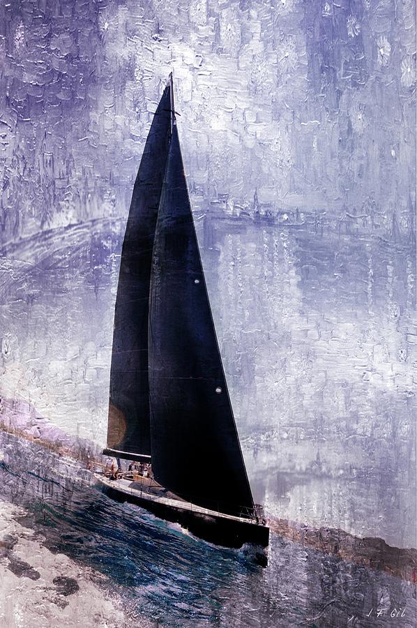 Yachts, Oil painting brushes Photograph by Jean Francois Gil