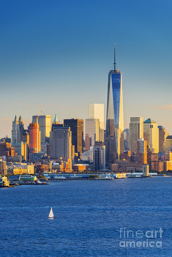 Yachts on the Hudson river, New York Photograph by Justin Foulkes
