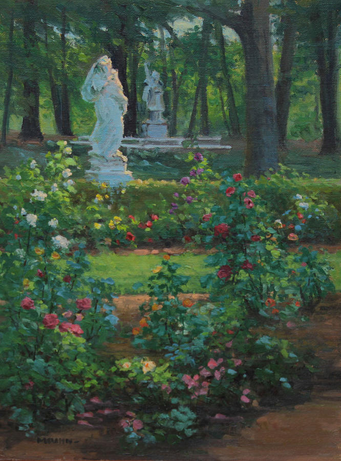 Yaddo Rose Garden Painting by Marianne Kuhn - Fine Art America