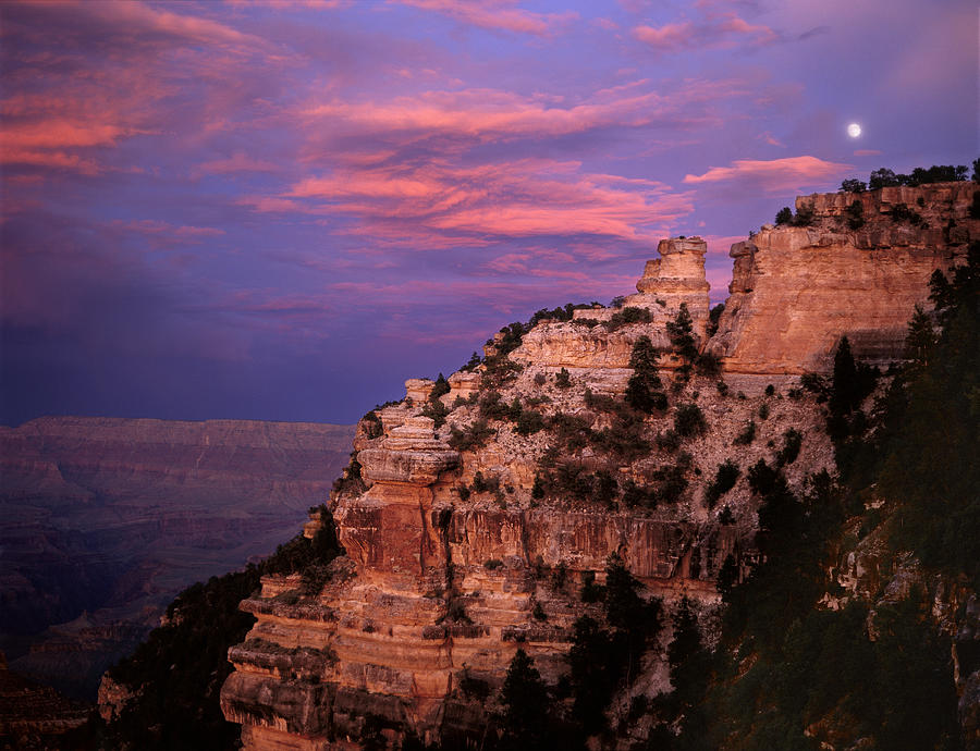 Grand Canyon National Park Photograph - Yaki Point Moonrise by Mike Buchheit