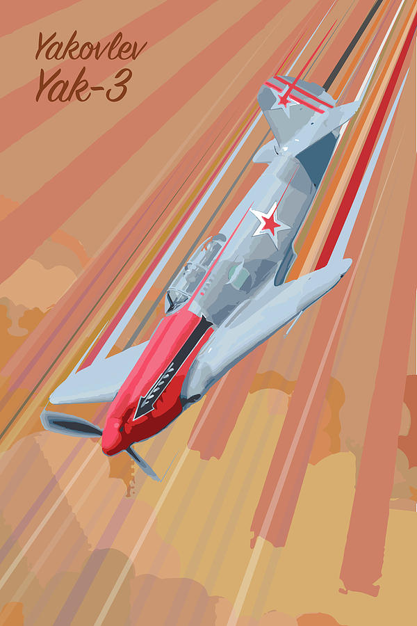 Yakovlev Yak-3 Pop Art Digital Art by Airpower Art