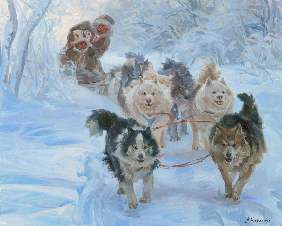Yakuts. Winter Way Painting