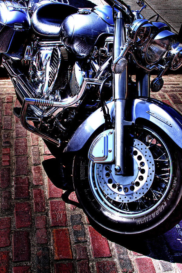 Yamaha Classic Motorcycle Photograph by David Patterson