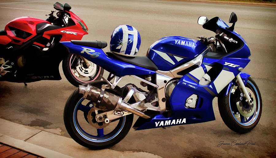 Transportation Photograph - Yamaha YZF-R6 Motorcycle by Joann Copeland-Paul