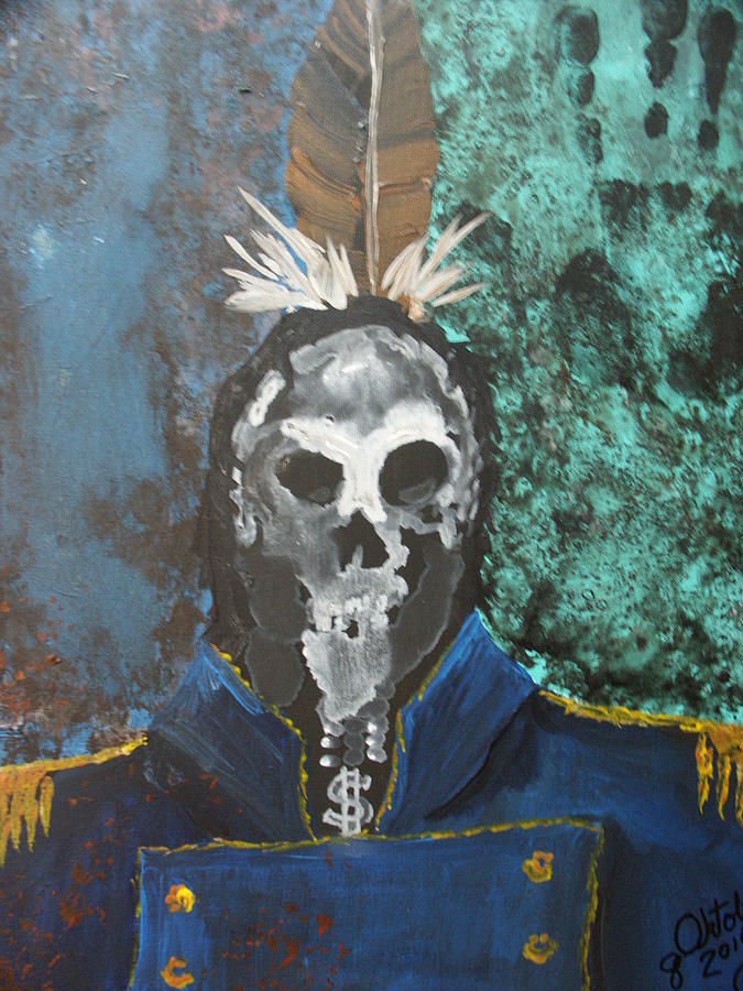 Portrait Painting - Yanisin -Ashamed - Navajo by G Oktober