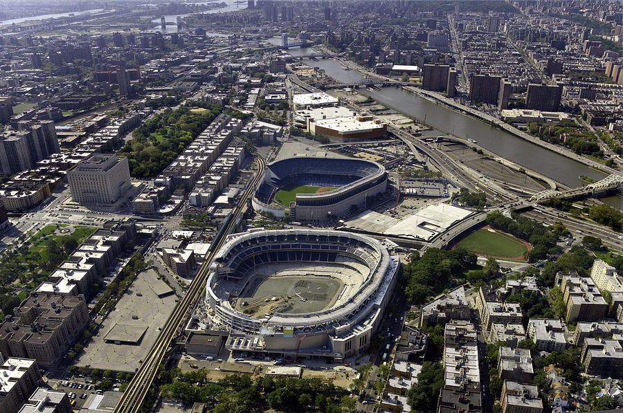 Yankee Stadium Aerial Photograph by Paul Plaine