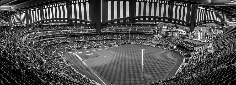 Yankee Stadium Black and White  Photograph by John McGraw