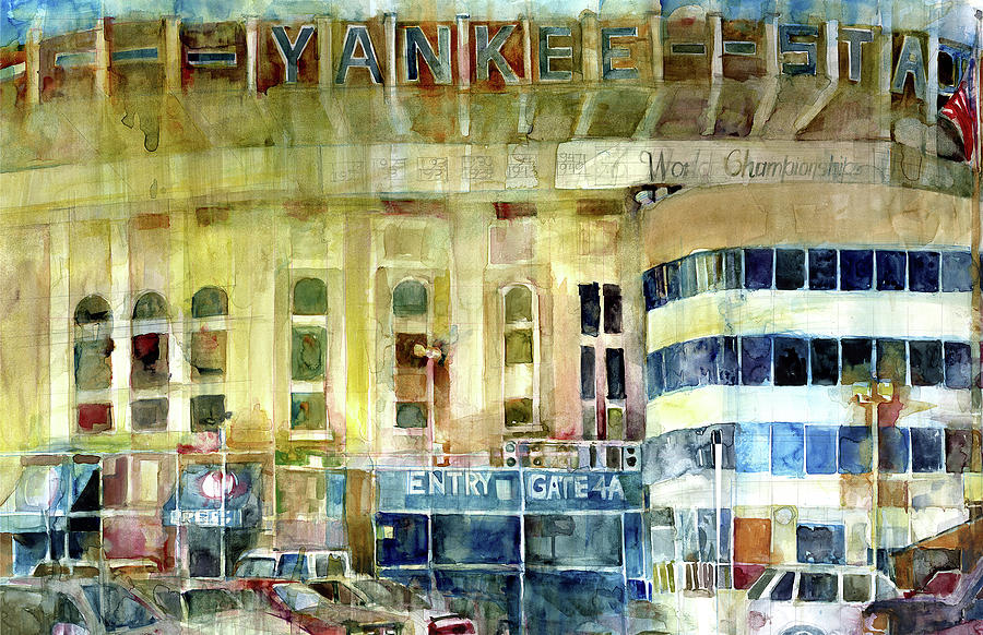 Yankee Stadium Painting - Yankee Stadium by Dorrie Rifkin