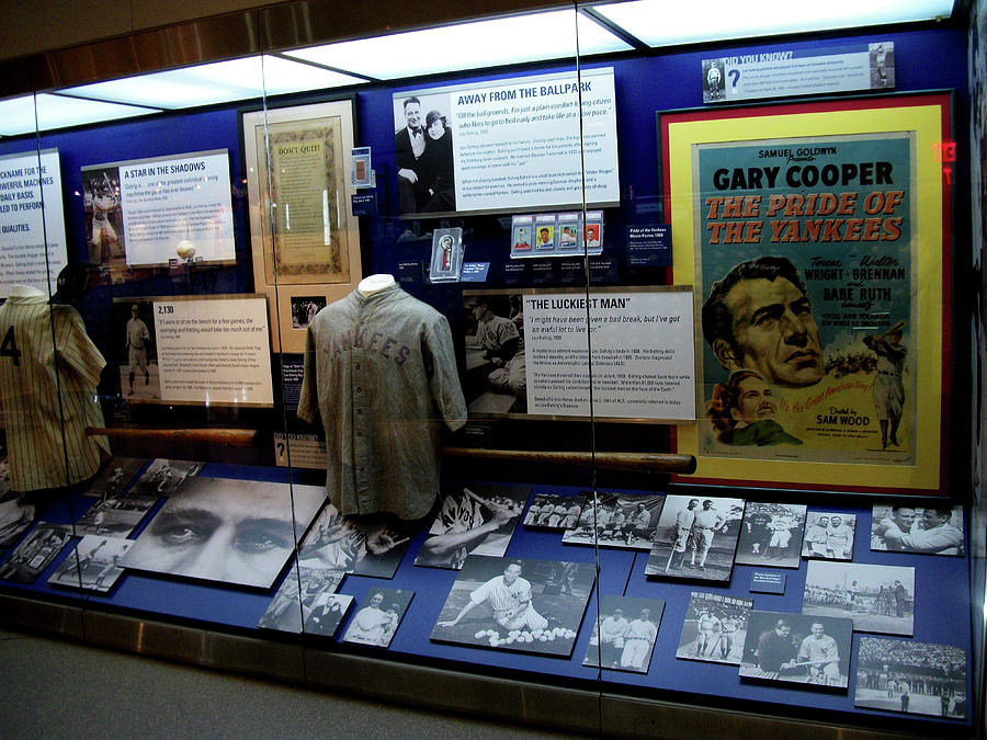 Yankee Stadium Lou Gehrig Display Photograph by Linda Stern
