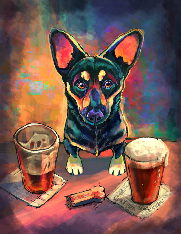 Yappy Hour Painting by Sean ODaniels