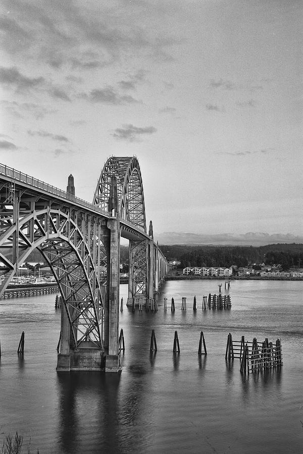 Yaquina Photograph - Yaquina Bay Bridge by HW Kateley