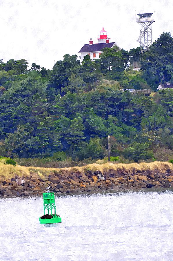 Yaquina Bay Lighthouse Photograph