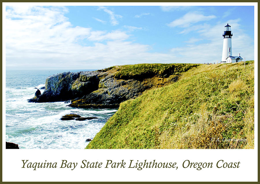 Yaquina Bay Lighthouse Oregon Photograph by A Macarthur Gurmankin