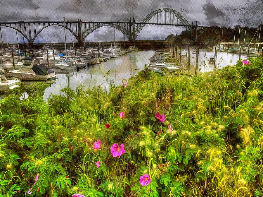 Yaquina Bay Roses Photograph by Thom Zehrfeld