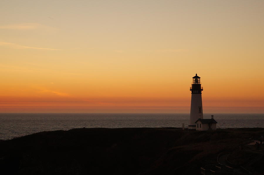 Yaquina Head after Sundown Photograph by Beth Collins
