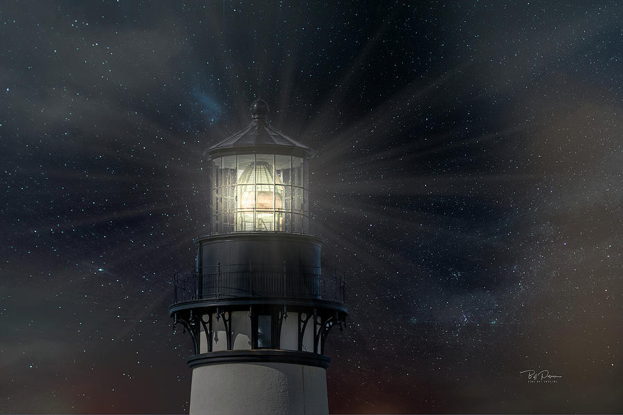 Yaquina Head at Night Photograph by Bill Posner
