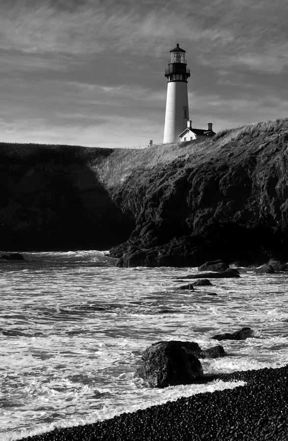 Yaquina Head Lighthouse Photograph by Lara Ellis