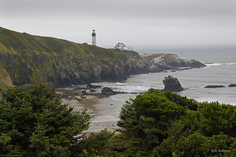 Yaquina Head Lighthouse View Photograph by Mick Anderson
