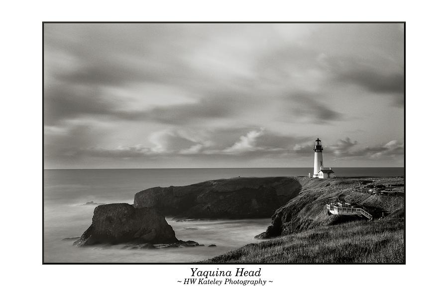 Yaquina Head Lighthouse - with border Photograph by HW Kateley