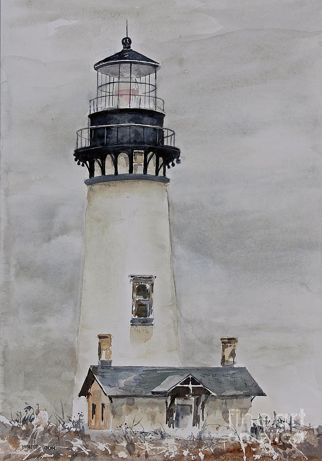 Yaquina Head Painting by Monte Toon
