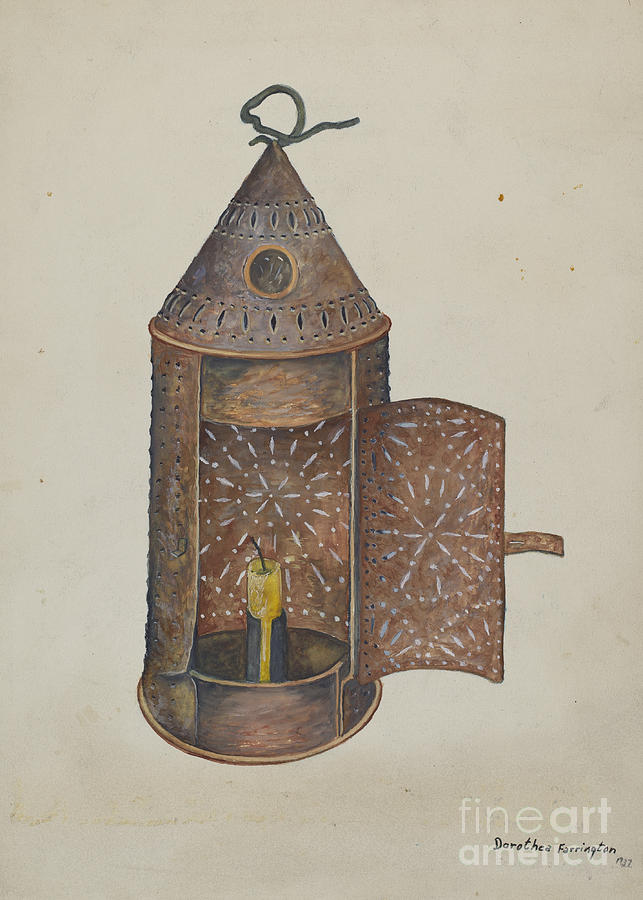 Yard Lantern Drawing by Dorothea A. Farrington - Fine Art America