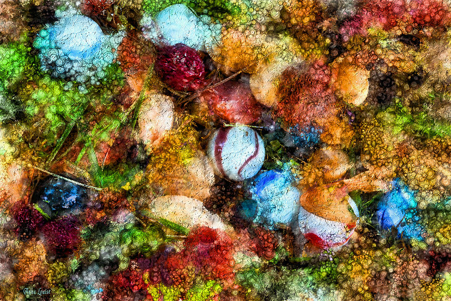 Yard Marbles Abstract Art Photograph by Anna Louise