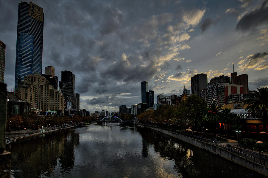 Yarra River Sunset, Melbourne Photograph by Ross Henton