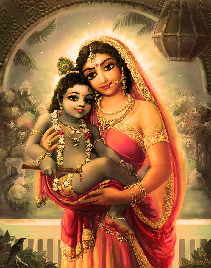 Mother Yasoda Binds Krishna, yashoda HD phone wallpaper | Pxfuel