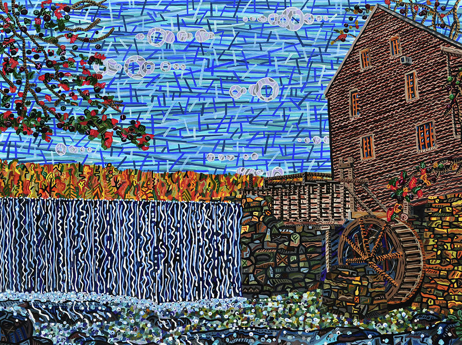 Yates Mill 3 Painting by Micah Mullen