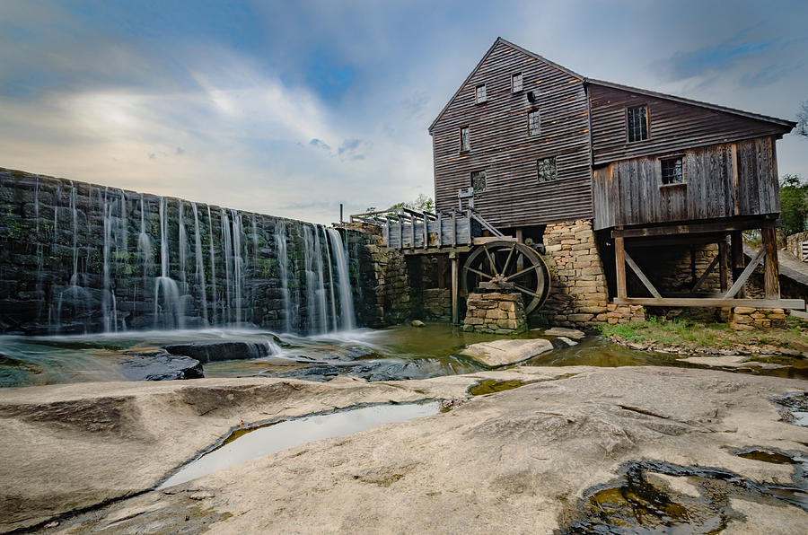 Yates Mill at Dusk Photograph by Anthony Doudt