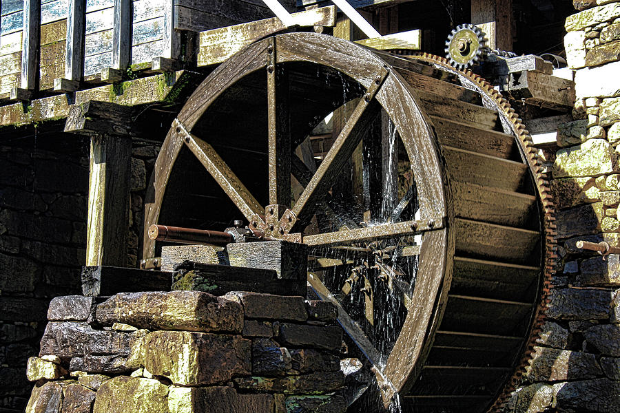 Yates Mill Water Wheel Photograph by Selena Lorraine - Fine Art America