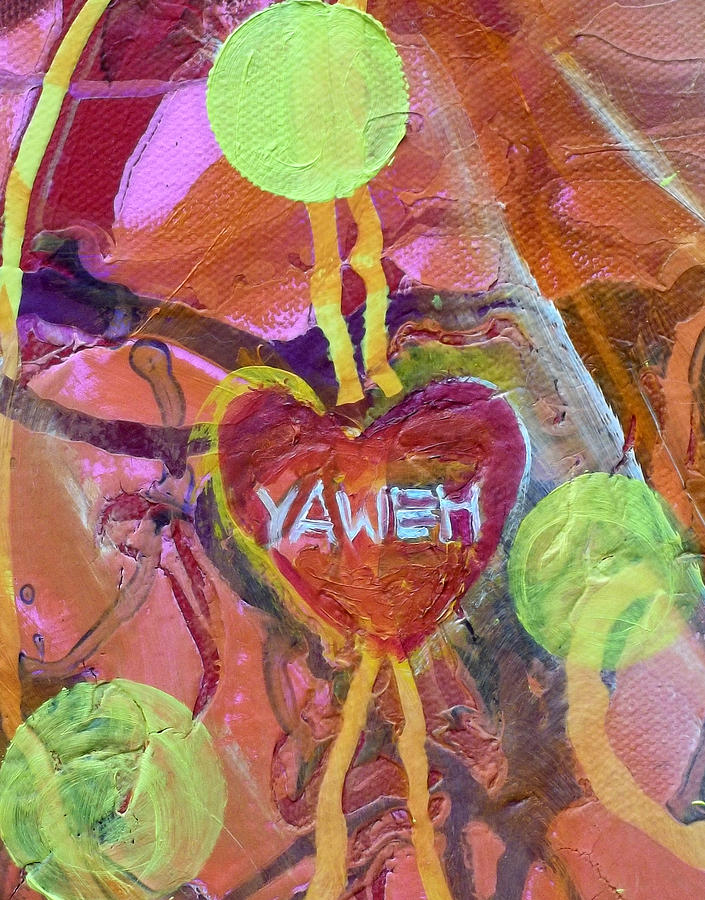 Yaweh Detail 2 from Theology of the Body Painting by Anne Cameron Cutri