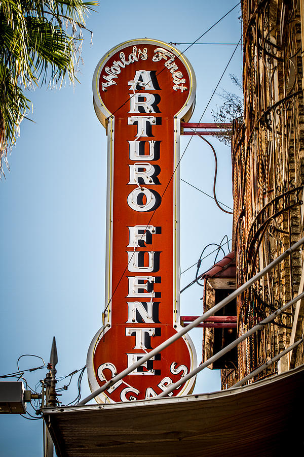 Ybor City Arturo Fuente Cigar Sign Photograph by Toni Thomas