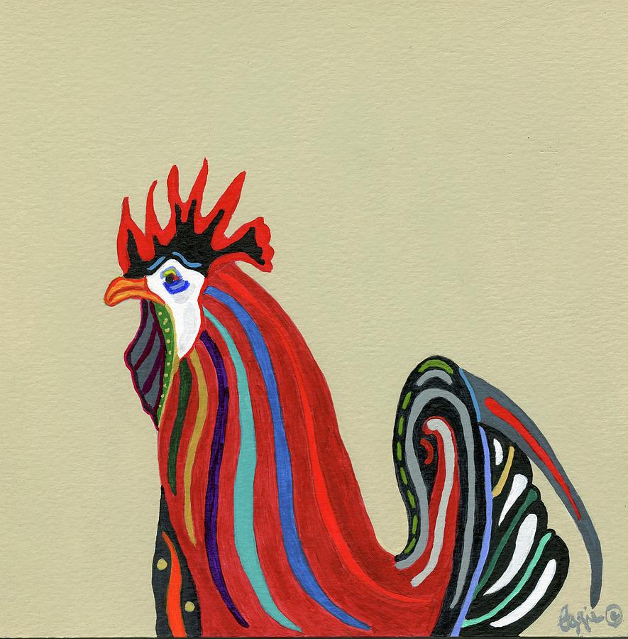 Ybor City Rooster Painting by Stephanie Agliano