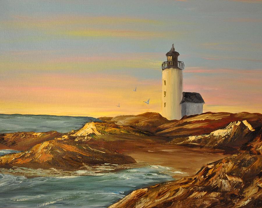 Light House Painting - Ye Olde Lighthouse by James Higgins