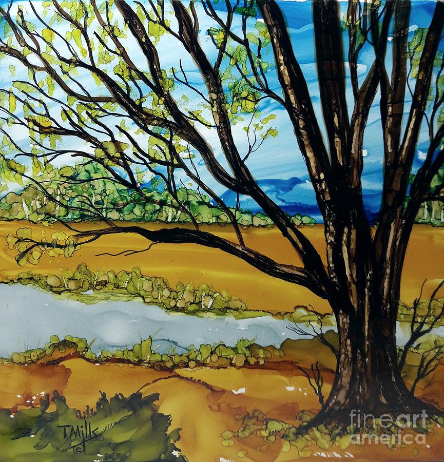 Ye Olde Oak Painting by Terri Mills