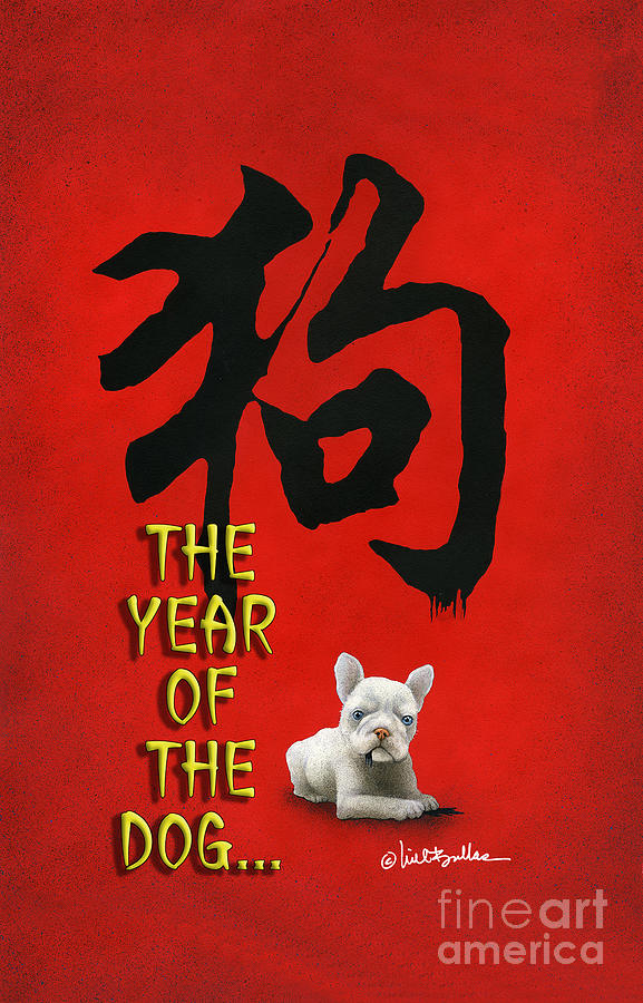 Year Of The Dog ... 2018 Painting by Will Bullas