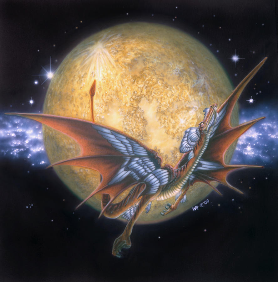 Dragon Painting - Year of The Dragon by Wayne Pruse