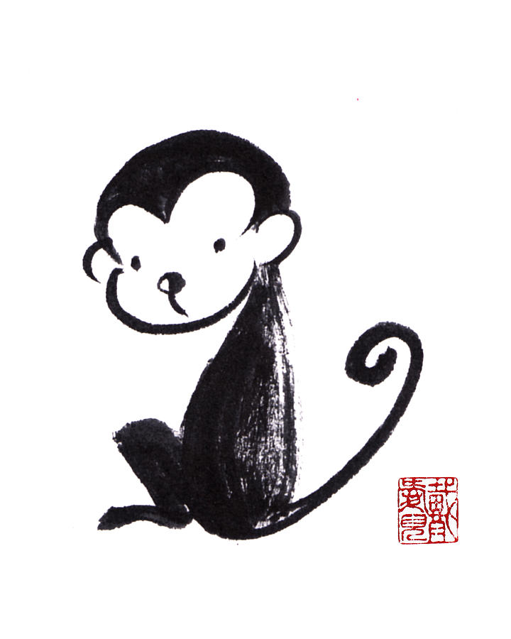 Year of The Monkey Painting by Oiyee At Oystudio