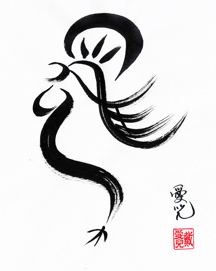 Year of the Rooster Painting by Oiyee At Oystudio