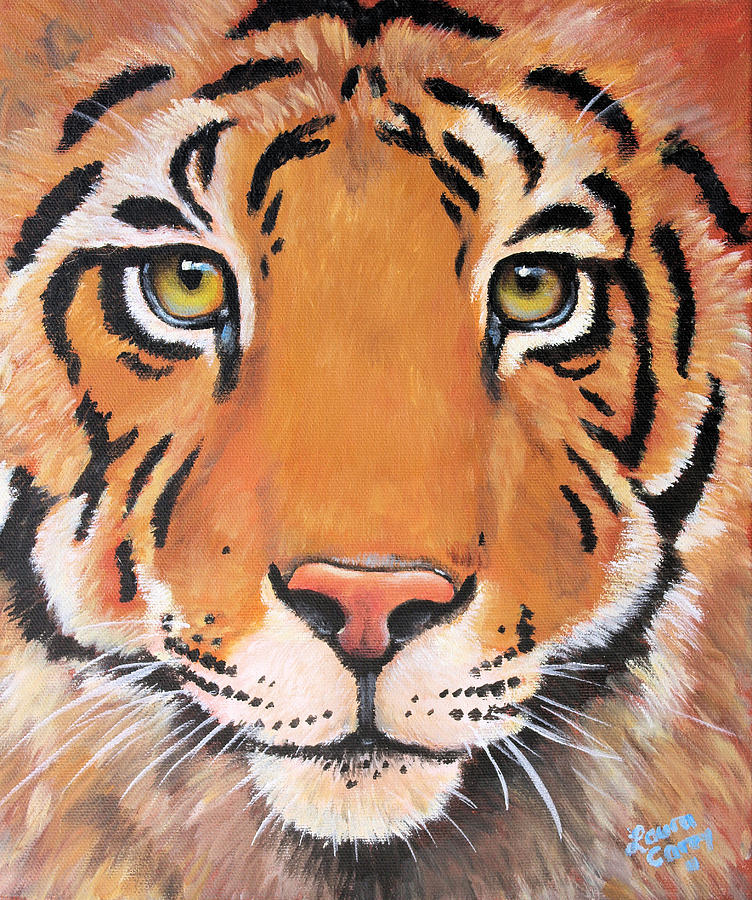 Jungle Painting - Year of the Tiger by Laura Carey