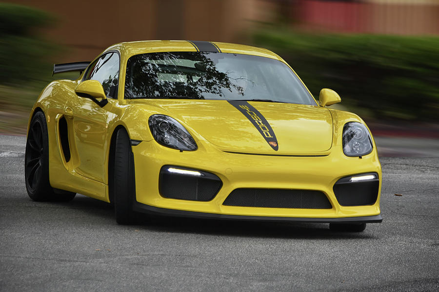 Yello GT4 Porsche Photograph by Bill Dutting